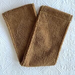 Lululemon Customizable Snap Scarf Skinny Fleece Camel Brown